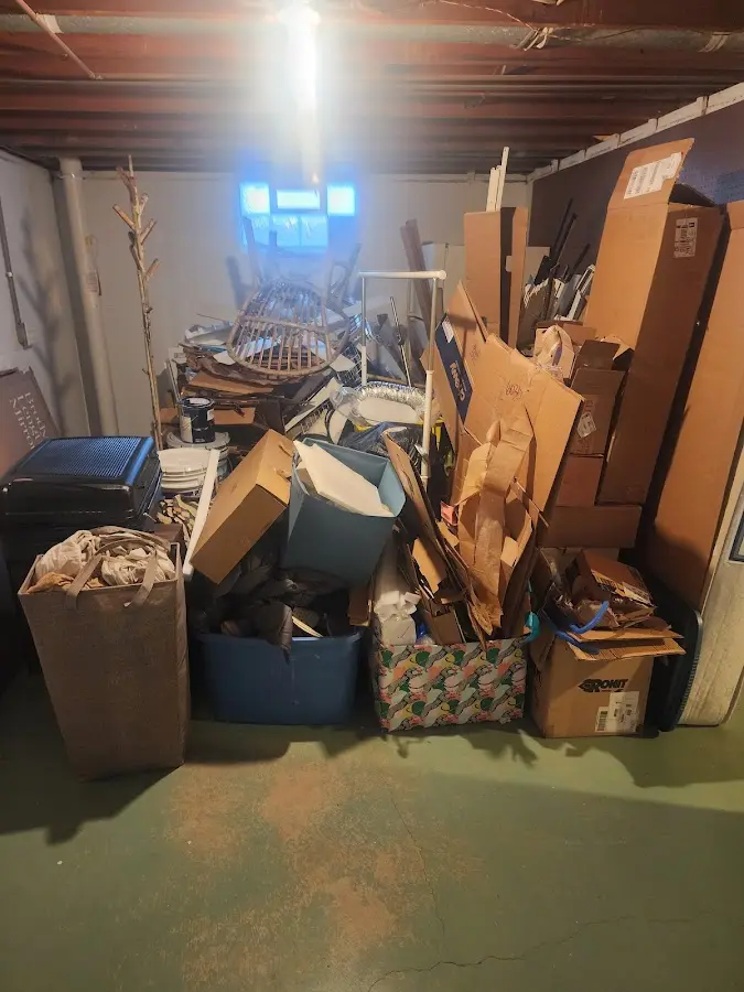 Roll-off dumpster container at job site for Roll Off Dumpster Rental in Brawley